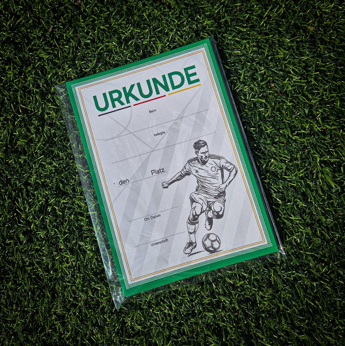 Tradition, Fußball Urkunde A5, 400 g/m²
